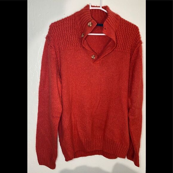 Perry Ellis Men’s Sweater Cozy Red Sz 2XL - Picture 6 of 7